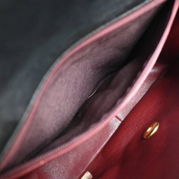 CHANEL CC Logo Mini Matelasse Chain Shoulder Bag Leather Black Vintage 836RF591 - Picture 12 of 15